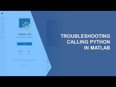 Troubleshooting Calling Python in MATLAB