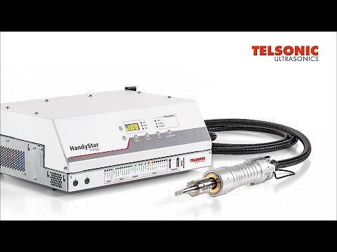 Ultrasonic handheld welder for plastic welding at 35 kHz