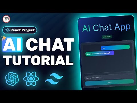 Build a Modern AI Chat App with React, Tailwind & Puter.js | Complete Tutorial