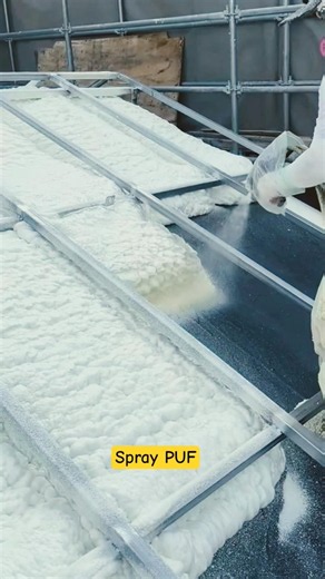 Old Metal Roof? Try Spray Polyurethane Foam! #Shorts