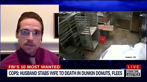 Joey Jackson with us tonight on the FBI – Federal Bureau of Investigation TOP TEN MOST WANTED: A man accused of stabbing his wife to death while working at Dunkin Donuts. | Ashleigh Banfield