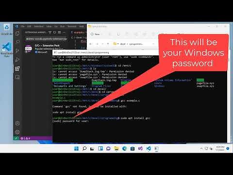 Compiling & Running C Programs in Windows 11 with Visual Studio Code, gcc & bash