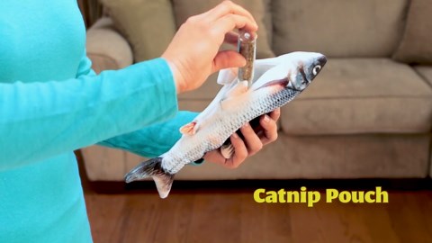 Flippity Fish Cat Toy ss Seen on TV, Flops and Wiggles like a Real Fish, as Seen On TV