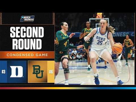 Duke vs. Baylor - Second round NCAA tournament extended highlights