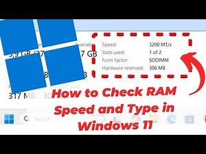 How to Check RAM Speed and Type in Windows 11