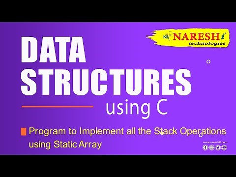 Program to Implement all the Stack Operations using Static Array | Data Structures