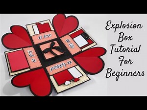 explosion box for beginners | how to make explosion box | diy explosion box ideas | crafteholic