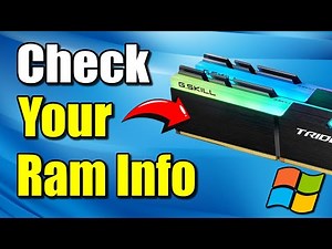 How to Check your RAM Type, Speed & Amount on Laptop PC (Best Method)