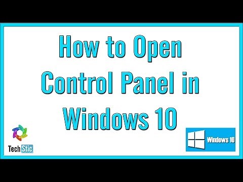 How to Open Control panel in Windows 10