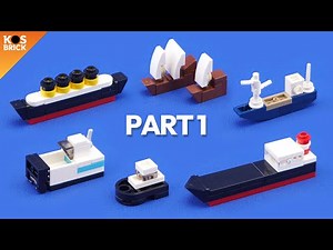 Lego Ships Mini Vehicles - Part 1 (Tutorial)