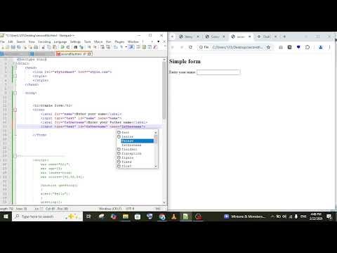 Class 9 CSE Part 10: HTML Form with JavaScript Alert | Get Name from Form and Display in Alert