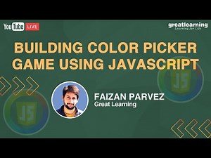 How To Build A Color Picker Game Using JavaScript | JavaScript For Beginners | Great Learning