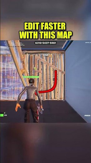 BEST EDIT PRACTICE Map... 😱✅ #fortnite #fortniteclips