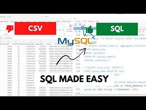 Introduction to SQL | How to Import Data in SQL + Interface Explained | Databases&Tables Made Simple