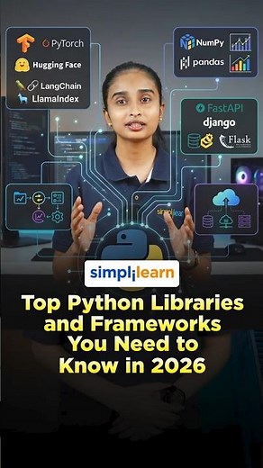 Top Python Libraries And Frameworks In 2026 | Python Libraries And Frameworks | #Shorts #Simplilearn