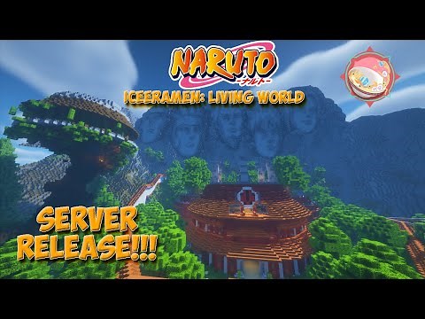 NEW Naruto Anime Mod Minecraft Server SMP! IceeRamen: Living World