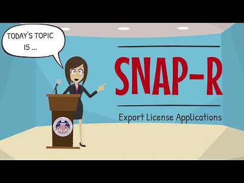 SNAP-R: Export License Applications