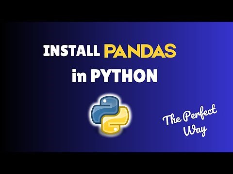 How to install Pandas in Python in 2025 | install Pandas in python on Mac