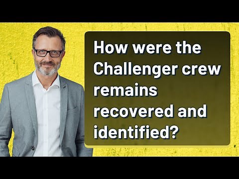 How were the Challenger crew remains recovered and identified?