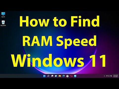 How to Find RAM Speed in Windows 11