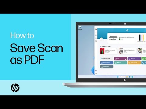 How to save a scan from an HP printer as a single or multi-page PDF | HP Printers | HP Support