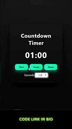 Build a Countdown Timer in JavaScript ⏱️ | setInterval Explained