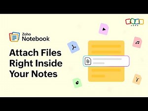 Attach Files to Your Notes in Zoho Notebook