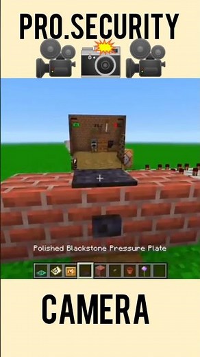 How to make a security camera in minecraft #shorts