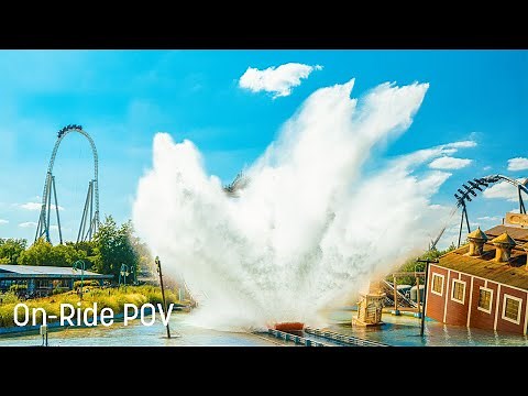 Tidal Wave at Thorpe Park - POV - Front Row - 4K - 2023