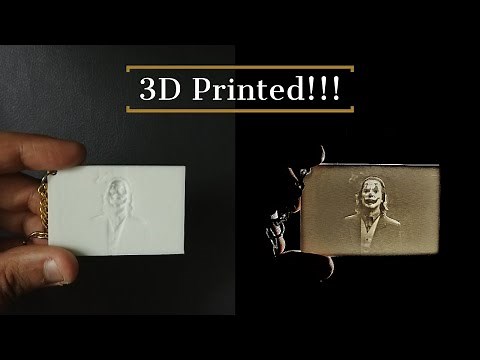 How to make a Sharp 3D Printed Lithophane Keychain | (2020)