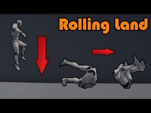 How To Play A Rolling Animation After Falling | Rolling Land Animation - Unreal Engine 4 Tutorial