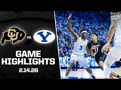 Colorado vs. #22 BYU Game Highlights | 2025-26 Big 12 Men’s Basketball