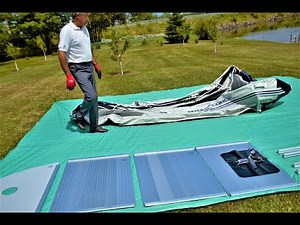 How to assemble inflatable boat with hard floor & keel