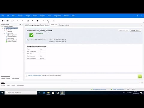 API Testing & Devweb Scripts Using LoadRunner
