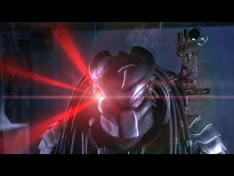 Alien vs predator 🎬 | fight scene with Predator's plasma canon
