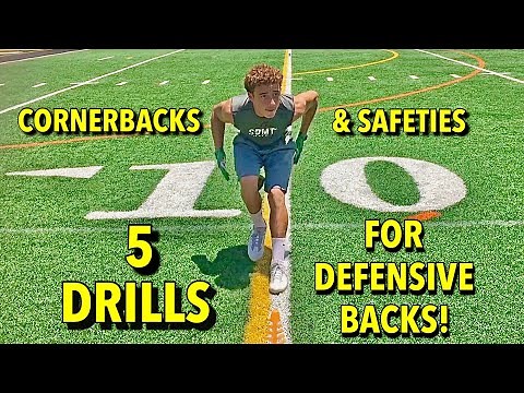 5 DRILLS FOR DEFENSIVE BACK SKILLS FOR CORNERBACKS AND SAFETIES.