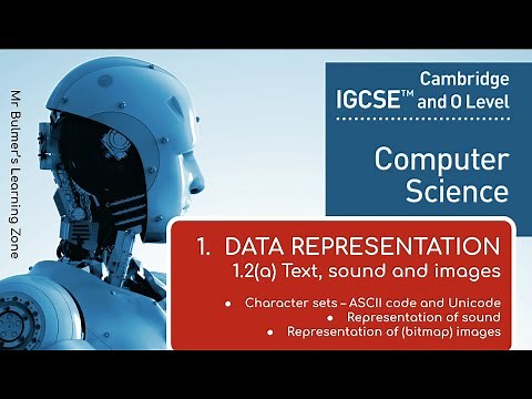 IGCSE Computer Science 2023-25 - (1) Data Representation - 1.2(a) Text, Sound and Images