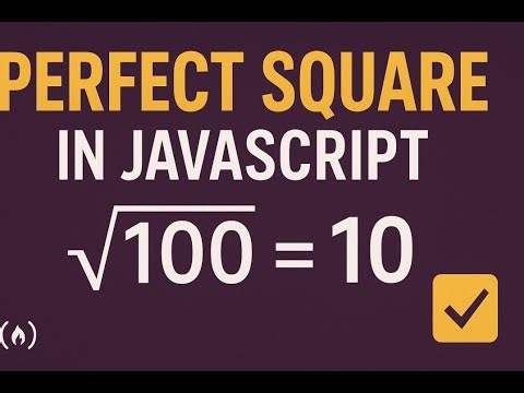 JavaScript Challenge: Perfect Square Checker ✅ | freeCodeCamp Daily Coding