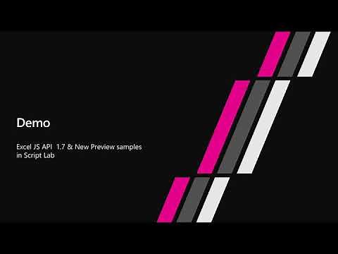 Excel JavaScript API Update