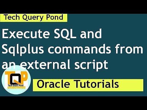 Oracle SQL Tutorial : Oracle DBA How to execute sql script using sqlplus command line