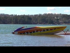 Power boat start up and drive by!