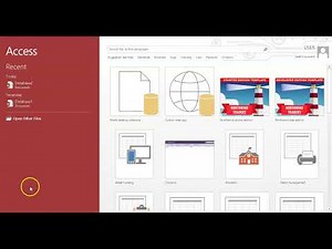 How to create a small Database on Microsoft Access from scratch