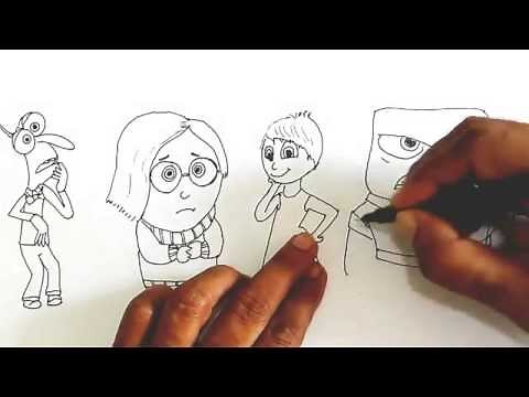 How to Draw Pixar Inside Out Characters