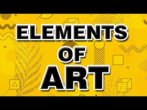 Elements Of Art Easy Step By Step | Line, Shape, Form, Color, Value, Space, Texture | Art Tutorials