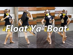 Float Ya' Boat│Line Dance by Ria Vos│Demo & Walk Through║船上開趴│排舞│含導跳│4K