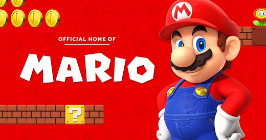 The official home of Super Mario™ – History