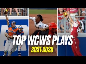 Top WCWS softball defensive plays from 2021-2025