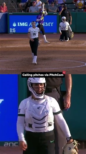 Sharlize Palacios Uses PitchCom Technology to Call Pitches