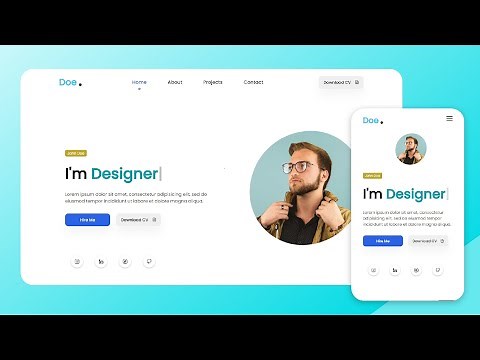 How to Make Portfolio Website Using HTML CSS and JavaScript
