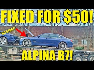 Getting A “No Start” Bank Repo Alpina B7 Running & Driving Perfectly For $50! Dealer Auction ERROR!